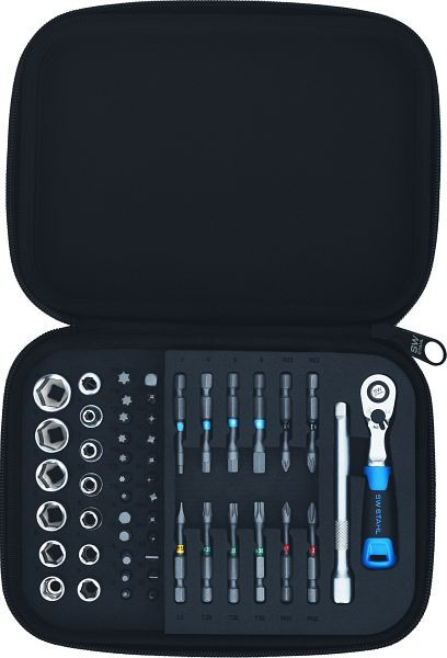 SW-Stahl CRAFT BOX Bitsatz, kompakt, ¼“, 53-teilig, 04653L