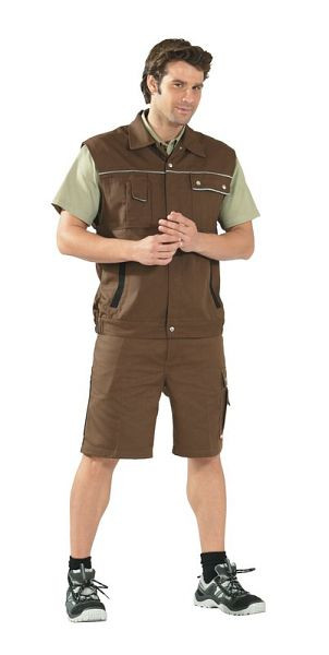 Planam Canvas 320 Weste, braun/schwarz, Größe S, 2166044
