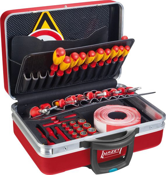 Hazet Werkzeug-Satz für Hybrid- und Elektrofahrzeuge, Vierkant hohl 10 mm (3/8 Zoll), Anzahl Werkzeuge: 43, 150/43