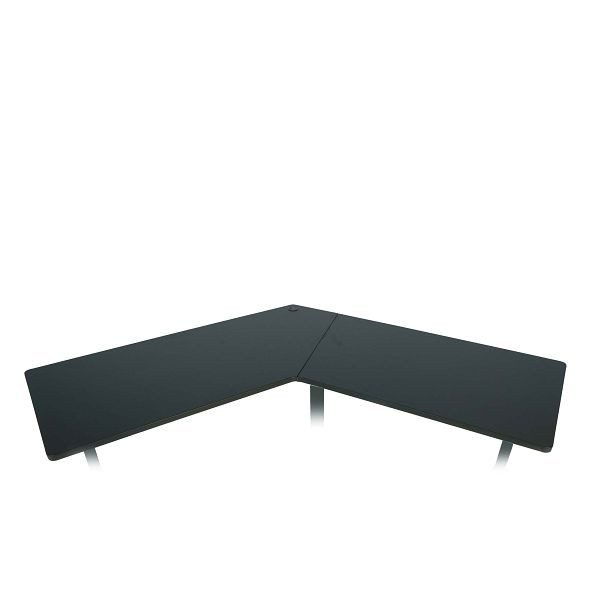 Mendler Tischplatte HWC-D40 für Eck-Schreibtisch, Schreibtischplatte, 120°, schwarz, 75763