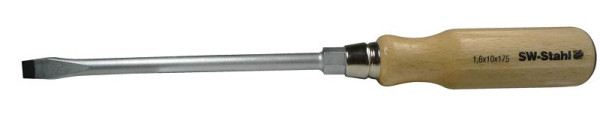 SW-Stahl Schraubendreher, Holzheft, Schlitz, 4,5 x 90 mm, 30600L