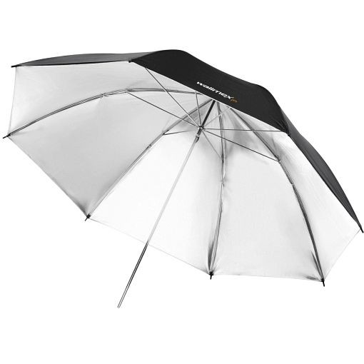 Walimex pro Reflexschirm schwarz/silber 2-lagig, 109cm, 1017666