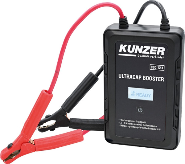 Kunzer Wartungsfreie Starthilfe 12 V mit Ultrakondensatortechnik, CSC 12.1