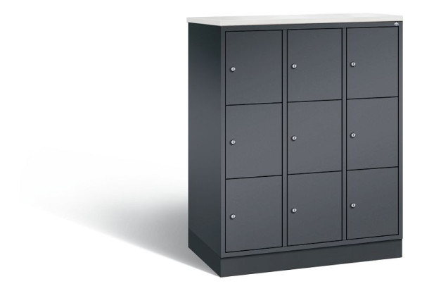 C+P Schließfachschrank Intro, H1255xB920xT490mm, Farbe: Schwarzgrau, 8573-301 S10363