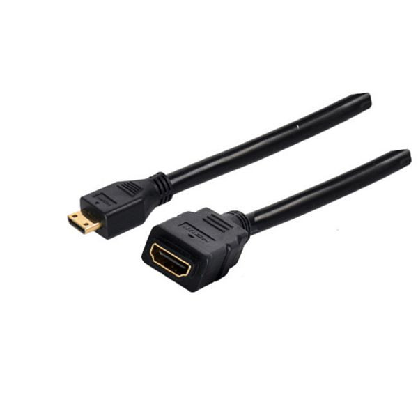 S-Conn Mini HDMI C Stecker auf HDMI A Buchse, 0,15m, 77390