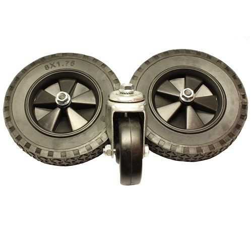 AEROTEC Radsatz 50-90 Liter - 200 mm Hartgummi, 25590305