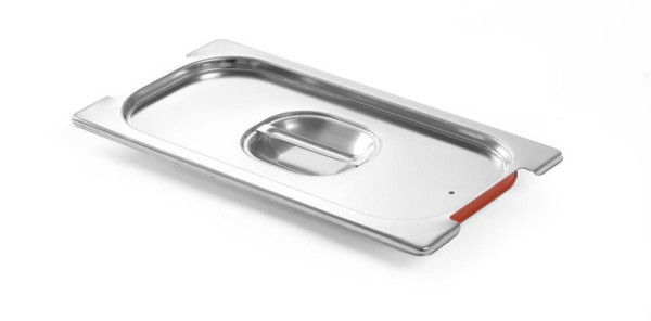 Hendi Gastronorm-Deckel Silikonrand, 1/3 mit Griffaussparung, 804339