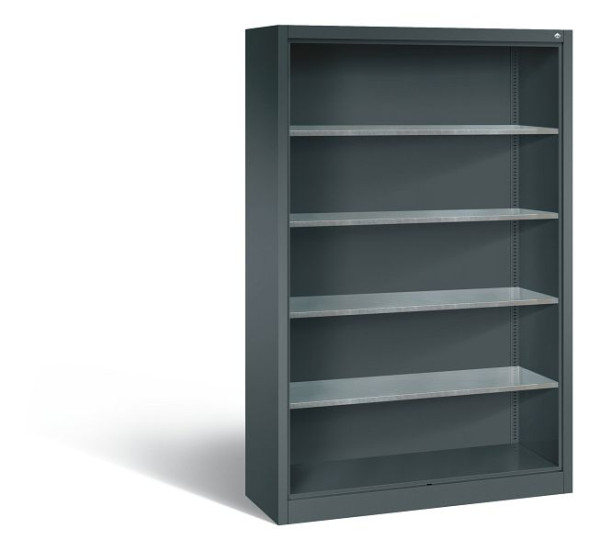 C+P Stahlregal mit Rückwand Acurado, H1950xB1200xT400mm, Farbe: Anthrazit, 8930-02 S10018