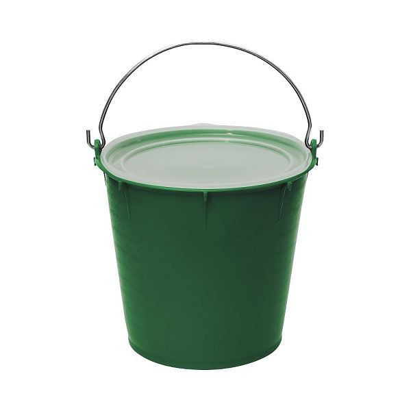 Growi Futtereimer 7 Liter, ohne Deckel, lebensmittelecht, 320 mm Ø, 250 mm Höhe, Farbe: grün, 10062961