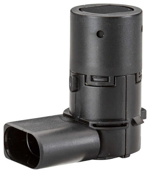 HELLA Sensor, Einparkhilfe, gewinkelt, 3-polig, gesteckt, lackierbar, 6PX 358 141-031