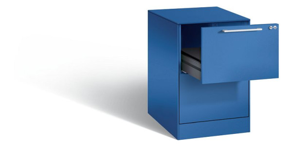 C+P Karteischrank Asisto, H710xB440xT600mm, Farbe: Enzianblau, Bügelgriff, 146275-221 S10010