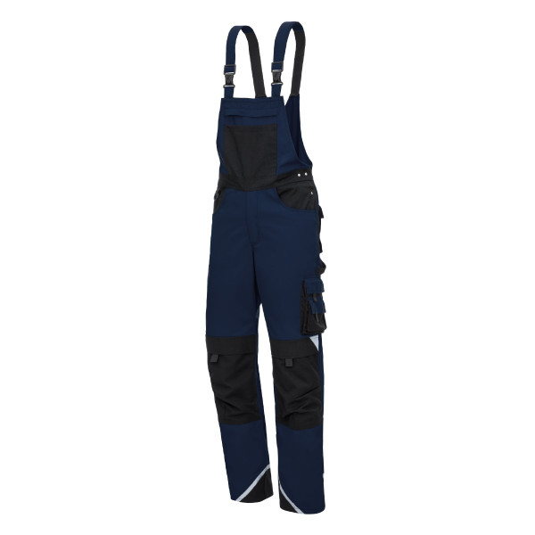 NITRAS MOTION TEX PLUS, Latzhose, Größe: 25, Farbe: marineblau, VE: 10 Stück, 7626-25