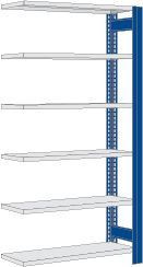 Regalwerk BERT-Lagerregal Plus - Anbaufeld - LR 6011 HxBxT 2500x1285x600mm mit 6 Stahl-Fachböden verzinkt, B3-45432-60-RG