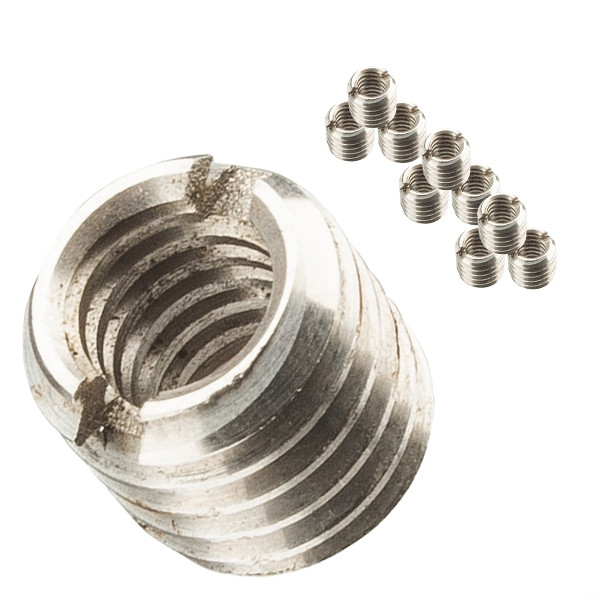 Walimex pro 10x Gewindeadapter 1/4 Zoll auf 3/8 Zoll, hochwertiger Gewinde Adapter aus Edelstahl, passend für ältere Kameras und Stativgewinde, 1016838
