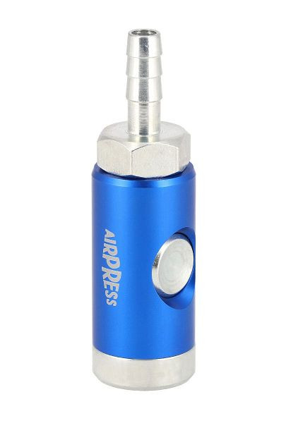 Airpress Druckluft Sicherheitskupplung mit Druckknopf 10mm Schlauchanschluss EURO, 43E710