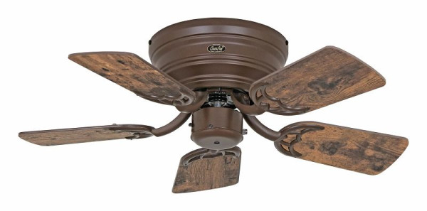 CasaFan Deckenventilator Classic Flat 75-III Lack bronze-Altholz Eiche/Eiche kolonial, 5075371