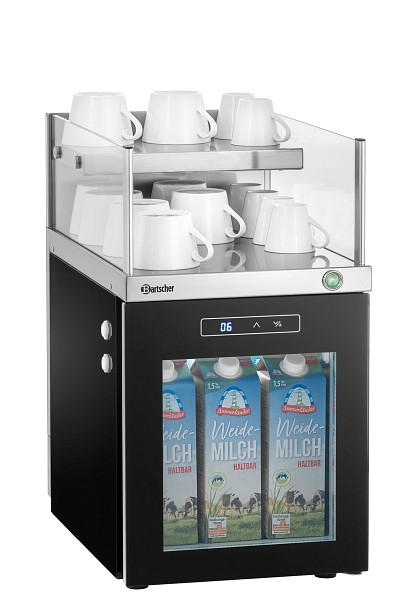 Bartscher Milchkühlschrank-Tassenwärmer-Kombi, 190091