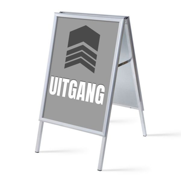 Showdown Displays Kundenstopper A1 Komplettset Ausgang Grau Niederländisch, ZPA1G32MEI277