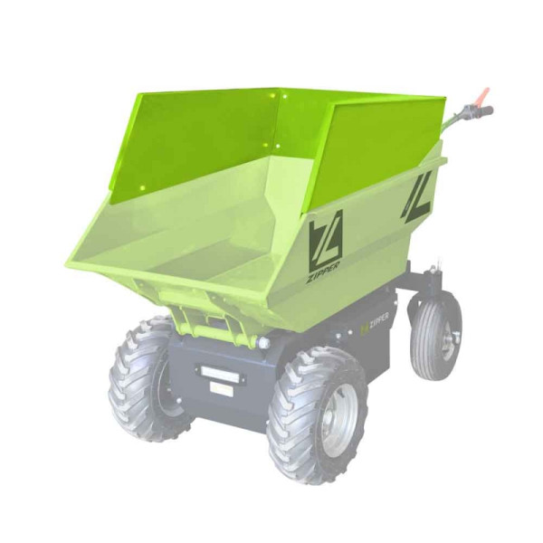 Zipper Muldenaufbau passend für Elektro Rad-Dumper ZI-ED500, ED500MA