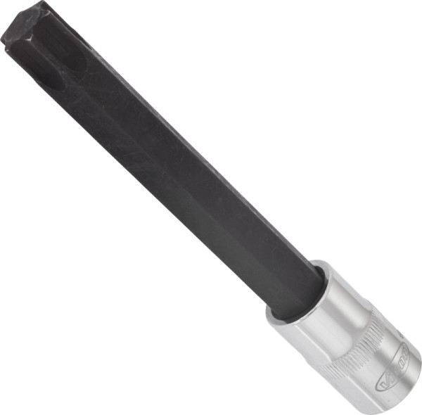 VIGOR TORX Schraubendreher-Einsatz, Vierkant hohl 12,5 mm (1/2 Zoll), Innen TORX Profil, T70, Länge: 140 mm, für Handbetätigung, VE: 5 Stück, V2178