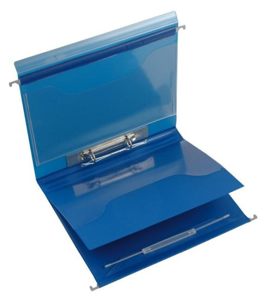 BOI Befundordner, blau, SO-B.3, 2-fach-Bügelmechanik, mit Snapbinder, mit Klarsichttaschen, 9208-00352