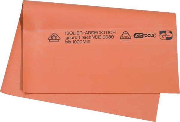 KS Tools Gummi-Abdecktuch mit Schutzisolierung, Stärke 1, 6 10-Meter-Rolle, 1000mm, 117.1752