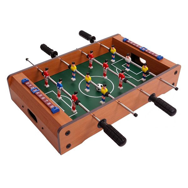 Mendler Mini Fußballkicker HWC-J68, Tischspiel Tischkicker inklusive Zubehör, Holz 51x31x10cm, 72515