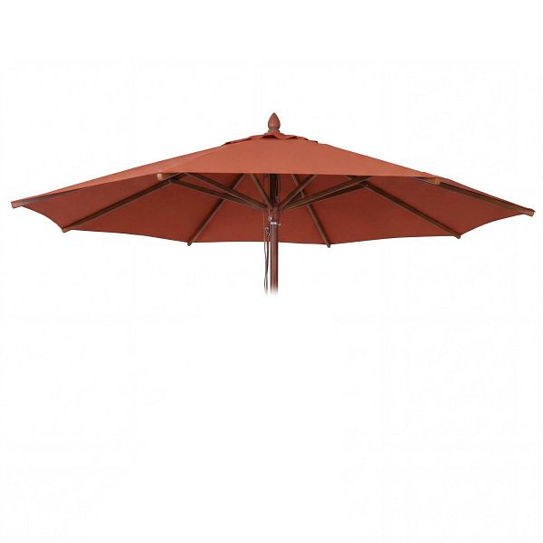 Mendler Ersatz-Bezug für Gastronomie Holz-Sonnenschirm HWC-C57b, Sonnenschirmbezug, rund Ø4m Polyester 4kg, terrakotta, 120539