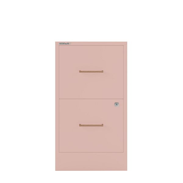 Bisley Home Filer, 2 HR-Schubladen, Eichengriff, 620 pastellpink, PFA2OH620