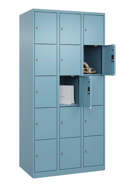 C+P Schließfachschrank Evolo PLUS, 15 Fächer, 1850x900x500mm, 0010/0010, 049000-305 S10021