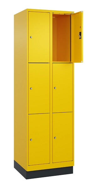 C+P Schließfachschrank Evolo PLUS, mit Sockel, 6 Fächer, 1950x600x500mm, 1023/10, 049020-203 S10022