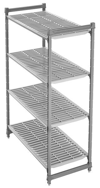 Cambro Camshelving® Basics Grundeinheit 4V 24X36X72 Matt-Graphit, CBU243672V4580