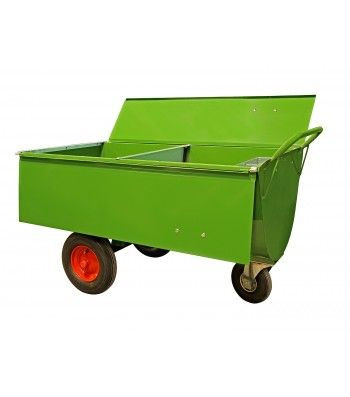 Growi Futterwagen 600 LS mit Trennwand, Deckel und Mineralbehälter, 10128670