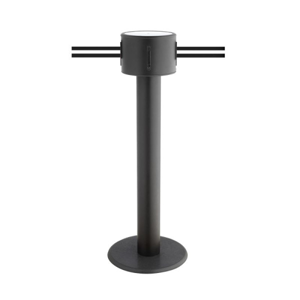 Stein HGS Personenleitsystem -P-Line Titan-, schwarz/weiß/schwarz waagerecht (gestreift), mit Gurtendstück (Standard), 34176-0402