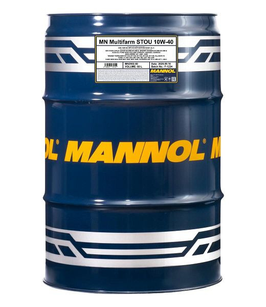 MANNOL Motoröl 2502 Multifarm STOU 10W-40, VE: 60 l, MN2502-60