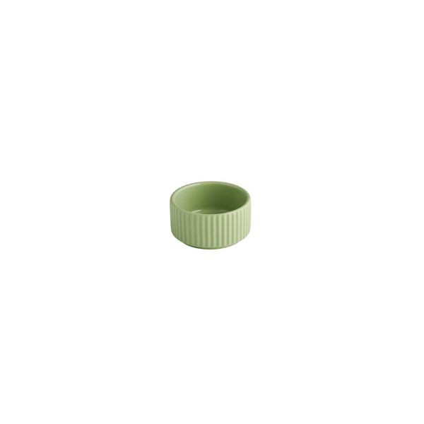 APS Schale THE GRID - Porzellan salbei, Ø 7,5 cm, 70 ml, stapelbar, 19104