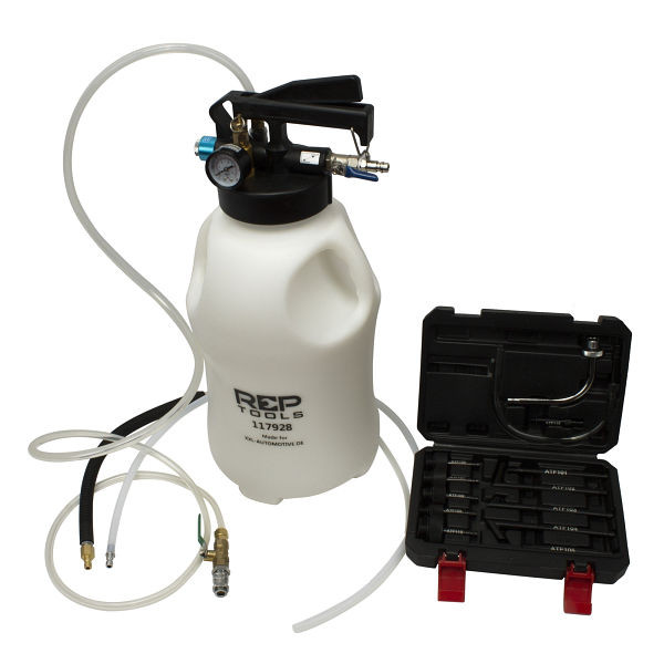RepTools Druckluft Ölabsaug und Ölbefüllgerät mit 13 Einfülladaptern, XXL-117928