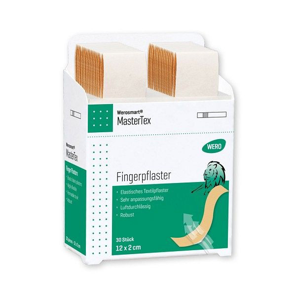 WERO Werosmart MasterTex Fingerpflaster, 12 x 2 cm, VE: 30 Stück, 150206