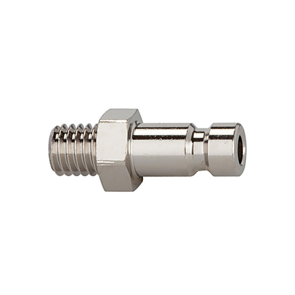 Riegler Nippel für Kupplungen NW 2,7, Edelstahl 1.4305, M5 AG, SW 7, 156260