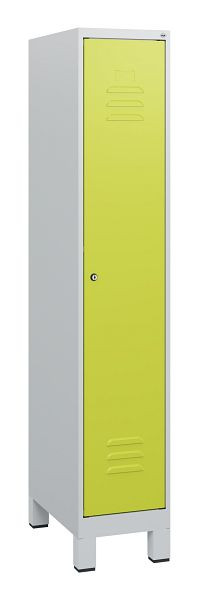 C+P Umkleidespind Classic PLUS, Füße, 1630x300x500mm, 7035/0024, Zylinderschloss, 0800105-10 S10025