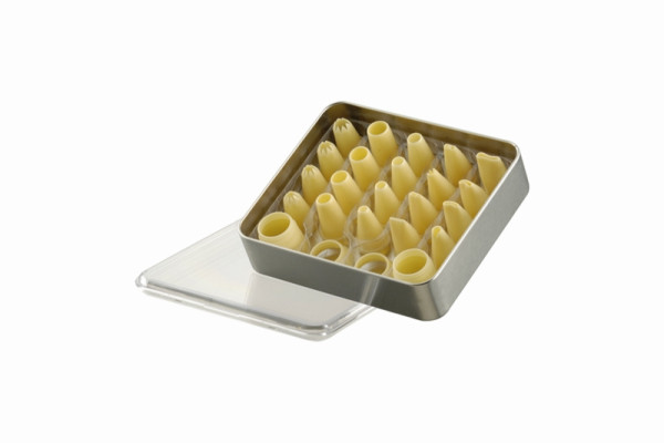 Schneider Tüllen Kassette 22-teilig, 4 Stern-/8 Loch- und 8 Garniertüllen, 196570