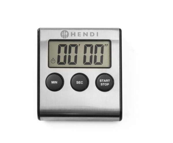 Hendi Digitale Küchenuhr, LxBxH: 65x70x17 mm, Ständer, 582022