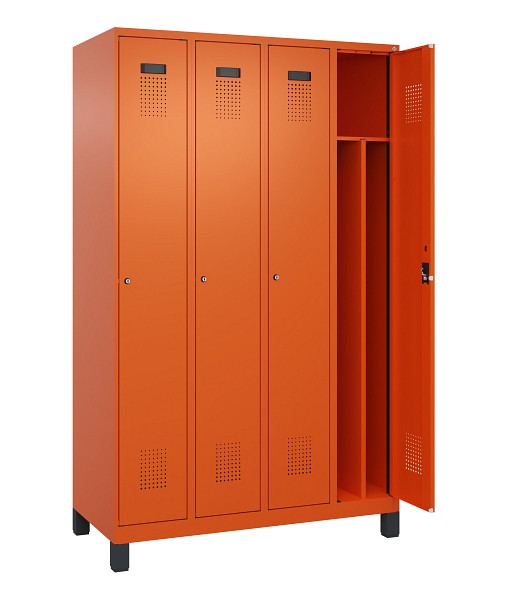 C+P Spind Evolo PLUS, mit Füßen, 4 Abteile, 1950x1200x500mm, 2004/2004, Verschluss Zylinderschloss, 049010-40F S10050