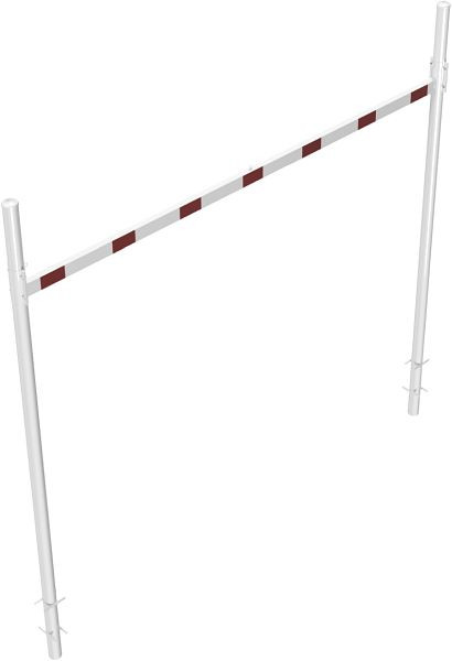 Schake Höhenbegrenzer zum Einbetonieren 2 Standpfosten, Querrohrlänge: 4000 mm, zum Einbetonieren, ohne Barriere aus Alurohr, 417_402B