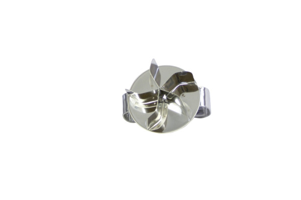Schneider Kaisersemmeldrücker aus Edelstahl, klein, ohne Loch, Ø 6,5 cm, 199581