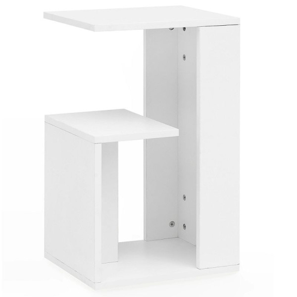 Wohnling Beistelltisch 35 x 29,5 x 60 cm Holz Weiß Design, WL5.696
