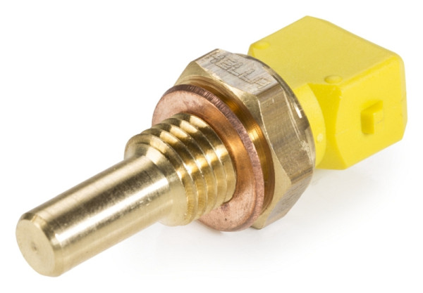 HELLA Sensor, Kühlmitteltemperatur, 12V, 2-polig, geschraubt, mit Dichtung, 6PT 009 107-441