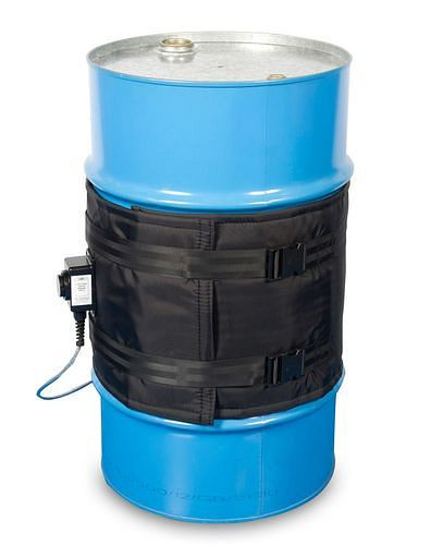 DENIOS Heizmantel für 120-Liter-Fässer, 0 - 90°C Thermostat, 1400 - 1650 mm, 400 Watt, 280727