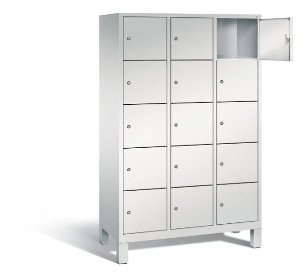 C+P Schließfachschrank Evolo, H1850xB1200xT500mm, Farbe: Lichtgrau, 48010-325 S10006