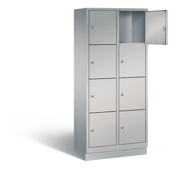 C+P Schließfachschrank Evolo, H1800xB810xT500mm, Farbe: Weißaluminium, 48020-224 S10169